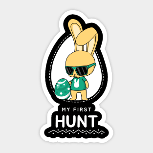 My First Hunt , Happy Easter Sticker